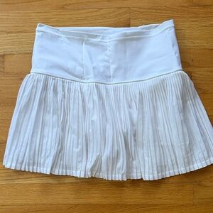 Athleta White Pleated Tennis skirt